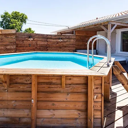 Maison Ambre☆ Piscine Chauffee & Jacuzzi Prives☆☆☆ Tatil Evi Biganos
