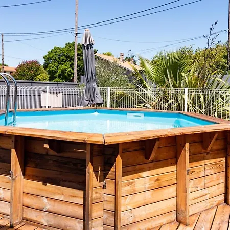 Tatil Evi Maison Ambre☆ Piscine Chauffee & Jacuzzi Prives☆☆☆ Biganos
